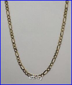 Solid 9ct Yellow Gold Figaro Chain Necklace 16 18 20 22 24 Hallmarked