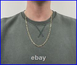 Solid 9ct Yellow Gold Figaro Chain Necklace 16 18 20 22 24 Hallmarked