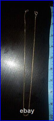 Solid 9ct gold 18 inch chain