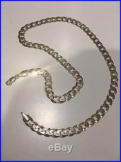 Solid 9ct gold chain 34grams