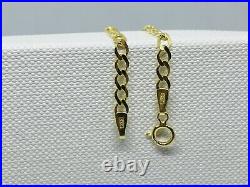 Solid Genuine 9ct Gold 3.5mm Curb Chain Necklace All Length Gift boxed New