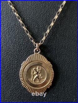 St Christopher George Jenson 9ct Gold 24 Necklace Chain