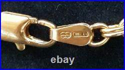 Stunning 2ndhand 9ct Yellow Gold 22 / 56cm Fancy Link Guard Chain