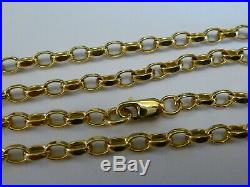 Stunning 9ct Gold 18 Diamond Cut Belcher Chain Fully hallmarked