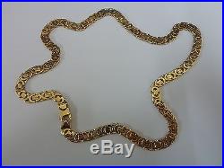 Stunning 9ct Gold 20 Flat Fancy Link Chain
