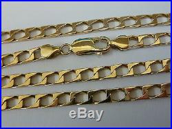 Stunning 9ct Gold 22 Square Curb Chain