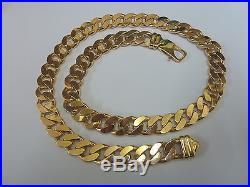 Stunning 9ct Gold 24 Curb Chain Normal Price £3599 Our Price £3279