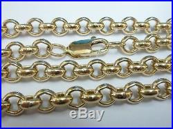 Stunning 9ct Gold 24 Round Belcher Chain Fully hallmarked