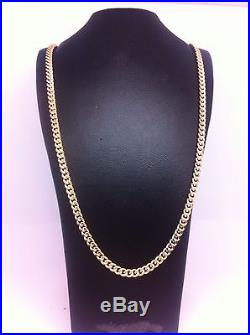 Stunning 9ct Gold Curb Chain 22 Inch -19.5g UK Hallmark RRP 875