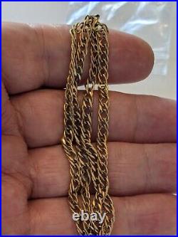 Stunning 9ct Gold Fancy Link Chain Necklace 51cm Long 11.86 Grams Weight