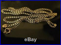 Stunning 9ct Yellow Gold Curb Link Chain. Full 9ct gold hallmark