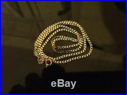 Stunning 9ct Yellow Gold Curb Link Chain. Full 9ct gold hallmark