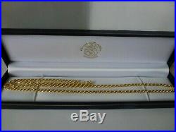 Stunning 9ct yellow gold solid rope chain. Full 9ct gold hallmarks