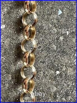 Stunning Birmingham hm Heavy Solid 9ct Gold Round 5mm Link Belcher Chain 18in