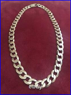 Stunning Heavy 9ct Solid Gold Curb Chain