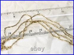 Stunning Long 9ct 375 Gold 22 / 22 Inches Chain In Excellent Condition Hallmark
