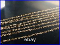 Stunning Long 9ct 375 Gold 22 / 22 Inches Chain In Excellent Condition Hallmark