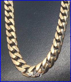 Stunning Solid 9ct Gold Curb Chain- 20inch HEAVY 45.6g Uk Hallmark RRP £2050