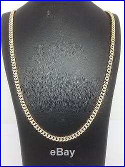 Stunning Solid -9ct Gold Curb Chain28inch 16.9g UK Hallmark RRP £760