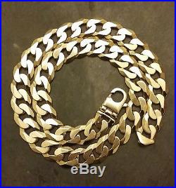 Stunning Super Heavyweight 9ct Gold Chain 23.5 Inches 166 Grams