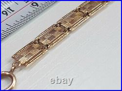 Stunning solid 9ct gold ladies bracelet 7 length 4.09 grams