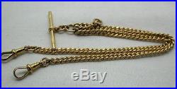 Superb 1930 Heavy 9ct Gold Double Albert Watch Chain Simply The Best Quality