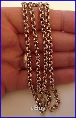 Superb 9ct Gold Belcher Chain Necklace. 20 1/2 inches. Great Cond. 16.62 grams