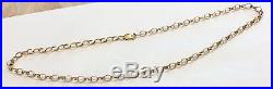 Superb Quality Full Hallmarked Vintage 9Ct Gold Belcher Chain 20 Inch Must See