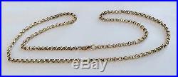 Superb Quality (Heavy Circular Link) Hallmarked Vintage 9Ct Gold Neck Chain
