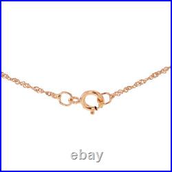 TJC 9ct Rose Gold Diamond Cut Twist Curb Chain for Unisex Size 18 Inches