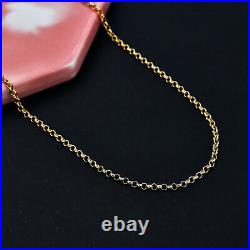 TJC 9ct Yellow Gold Belcher Chain Size 18 Inches with Clasp Map Metal Wt. 0.9 Gms