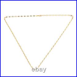 TJC 9ct Yellow Gold Mariner Chain Necklace Size 20 Metal Wt. 2.49 Grams