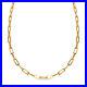 TJC 9ct Yellow Gold Paperclip Chain Necklace Size 19 Inches with Clasp Map