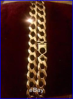 Thick & Heavy 9ct Gold Chain 280 Grams 26 Inches