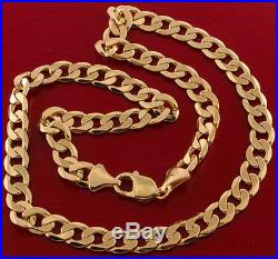UK Hallmarked 9 ct Gold Solid Italian Curb Chain 20 48.5 G RRP £1705 BWY13