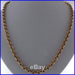 UK Hallmarked 9ct Gold Belcher Chain 22 RRP £640 XQ12
