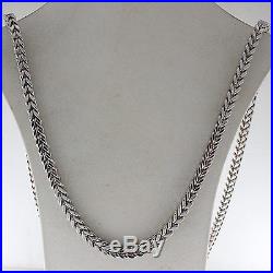 UK Hallmarked 9ct Gold Foxtail Chain 30 RRP £1675 UX2