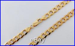 UK Hallmarked 9ct Gold Heavy Italian Curb Chain 20.5 48.1 G £1835 (BG13)