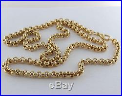 UK Hallmarked 9ct Gold Solid Belcher Chain 24 53.5 G RRP £1950 (XQ1)
