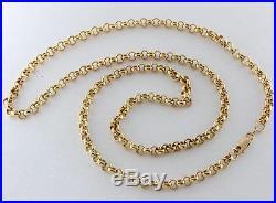 UK Hallmarked 9ct Gold Solid Belcher Chain 26 42.6 G RRP £1540 (XQ15)