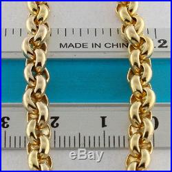 UK Hallmarked 9ct Gold Solid Belcher Chain 72.1G 24.5 RRP £2530 WZ19