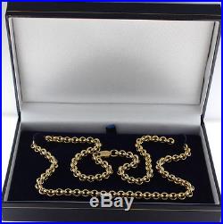 UK Hallmarked 9ct Gold Solid Belcher Chain 72.1G 24.5 RRP £2530 WZ19