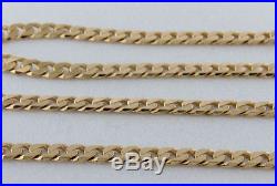 UK Hallmarked Solid 9ct Gold Curb Chain 21 RRP £925 WZ15