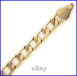 UK Hallmarked Solid 9ct Gold Mens Ladies Curb Link Chain Necklace 20