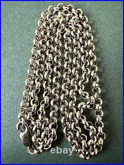 UNISEX HEAVY 9Ct Y Gold Belcher Chain Necklace 3mm London 1999, 12.37Gr, 51Cm