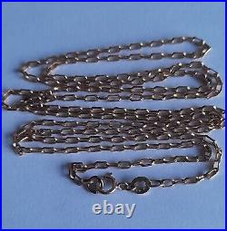 Unoaerre 9ct Solid Gold Diamond Cut Oval Belcher Chain Necklace 28.5 X 2mm