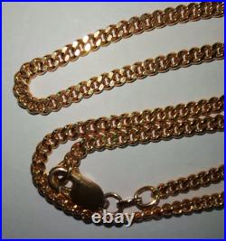 Unoaerre Solid 9ct Gold Curb Link 18 Chain Necklace 10.8 Grams Hallmarked