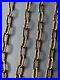 Unusual 9ct Rose Gold Long Chain 29 inches 13g vintage modernist textured links