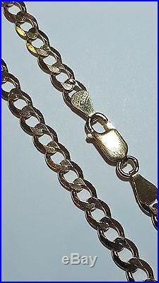 Used 375 / 9ct Gold Chain, Weight 16.2 Grams, 22 Inches, Excellent Condition