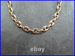 VINTAGE 9ct GOLD ANCHOR LINK NECKLACE CHAIN 19 1/2 inch 1977